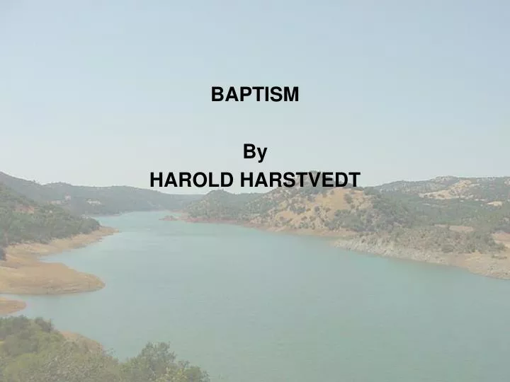 baptism by harold harstvedt