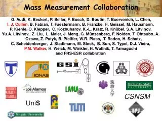 Mass Measurement Collaboration