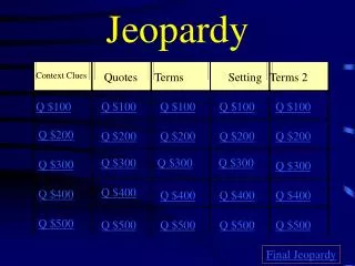 Jeopardy