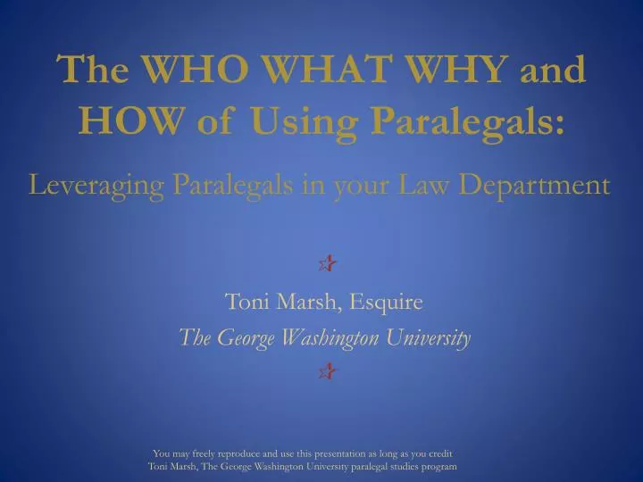 the who what why and how of using paralegals