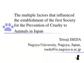 The multiple factors that influenced the establishment of the first Society for the Prevention of Cruelty to Animals in