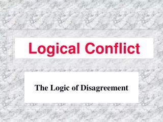 Logical Conflict