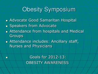 Obesity Symposium