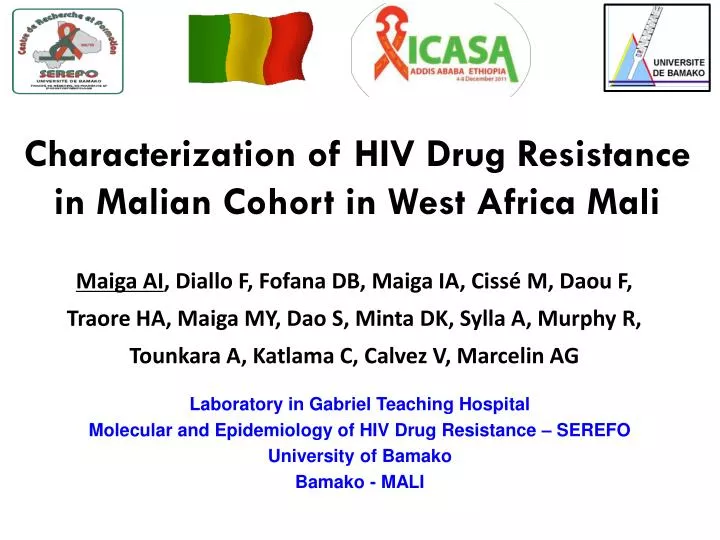 characterization of hiv drug resistance in malian cohort in west africa mali