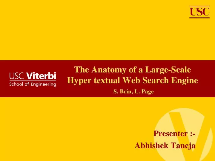 the anatomy of a large scale hyper textual web search engine s brin l page