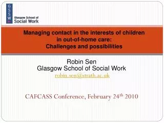 Managing contact in the interests of children in out-of-home care: Challenges and possibilities
