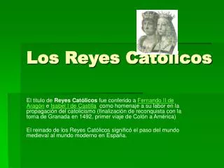 los reyes cat licos