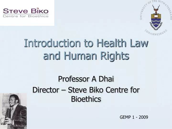 introduction to health law and human rights