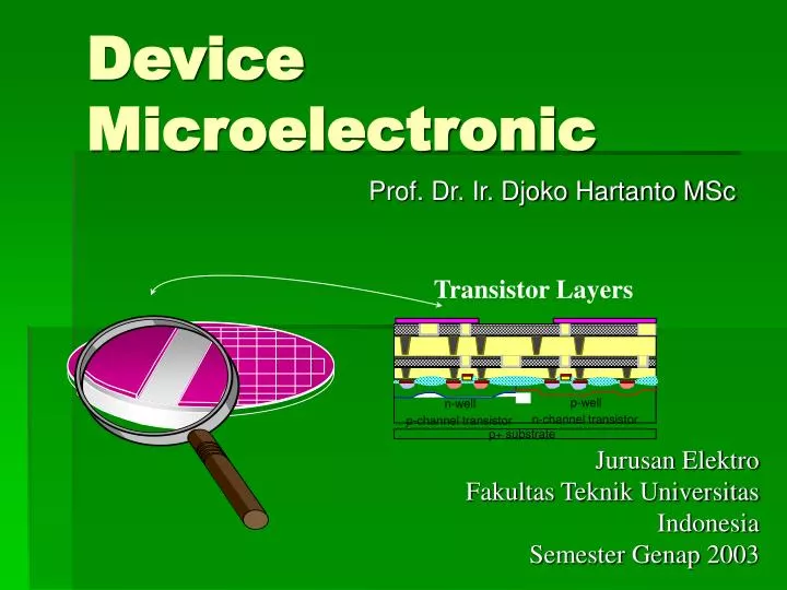 device microelectronic