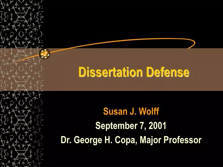 dissertation defense