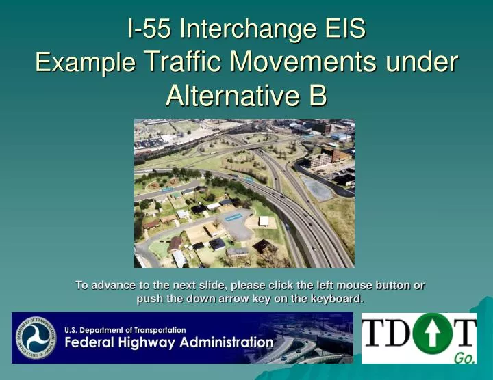 i 55 interchange eis example traffic movements under alternative b