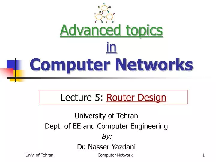 advanced topics in computer networks