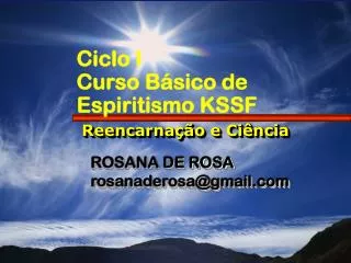 ciclo i curso b sico de espiritismo kssf