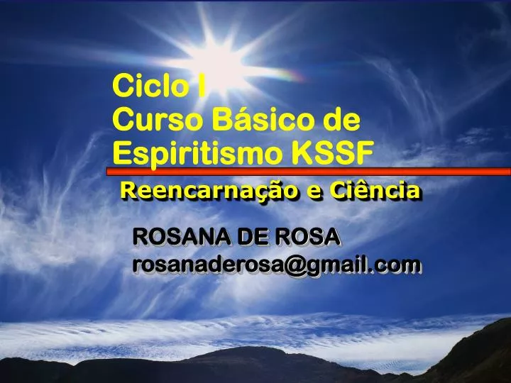 ciclo i curso b sico de espiritismo kssf