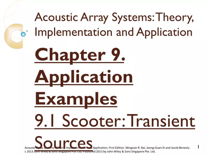 acoustic array systems theory implementation and application