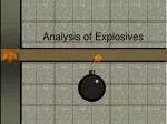 Analysis of Explosives - slide 1