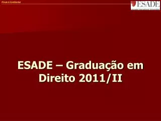 esade gradua o em direito 2011 ii