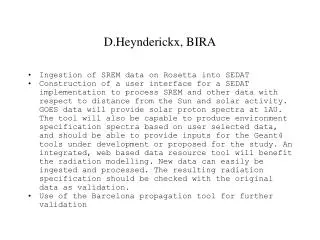 D.Heynderickx, BIRA