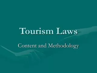Tourism Laws