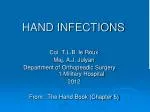 HAND INFECTIONS - slide 1