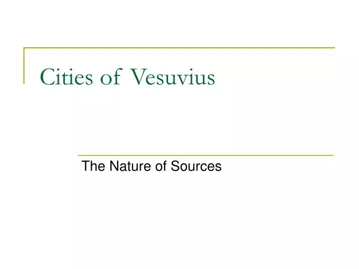 cities of vesuvius