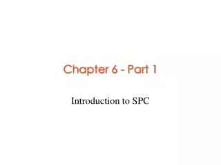 Chapter 6 - Part 1
