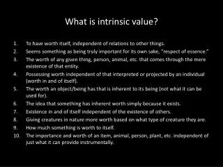 What is intrinsic value?