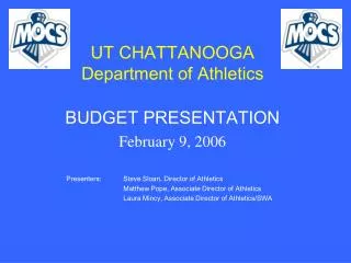 UT CHATTANOOGA Department of Athletics