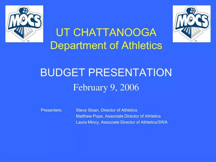 ut chattanooga department of athletics