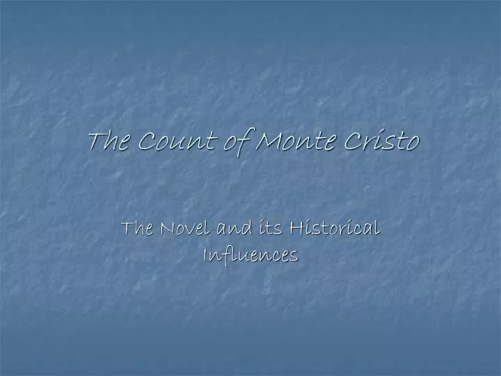 the count of monte cristo