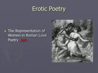 Erotic Poetry