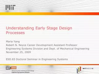 Understanding Early Stage Design Processes
