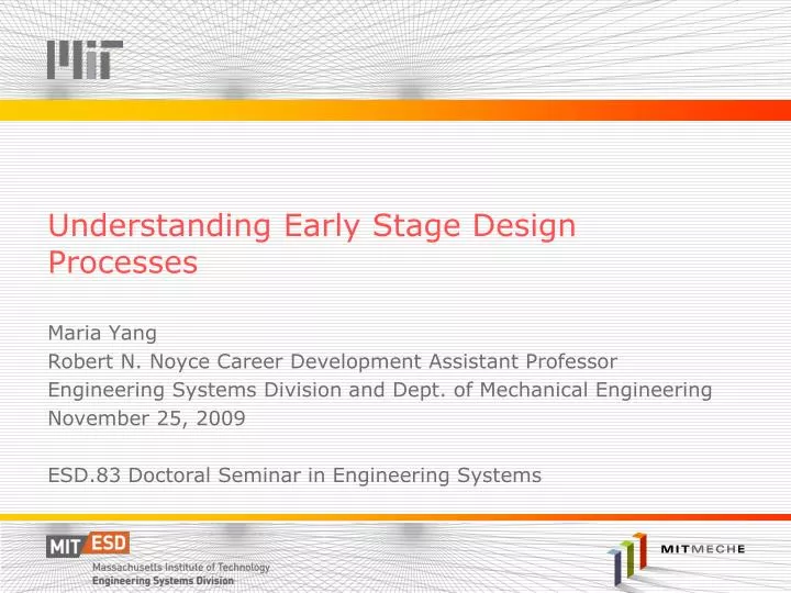 understanding early stage design processes