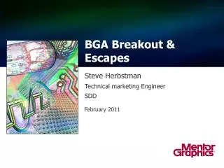 BGA Breakout &amp; Escapes