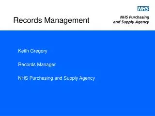 Records Management