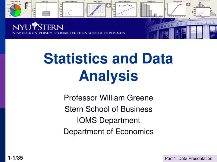 statistics and data analysis