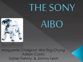 THE SONY AIBO