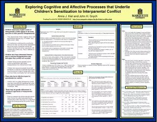 Children exposed to higher levels of interparental conflict appear to be more sensitive to later parental disagreements