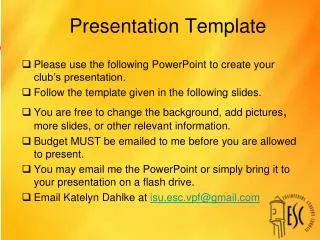 Presentation Template