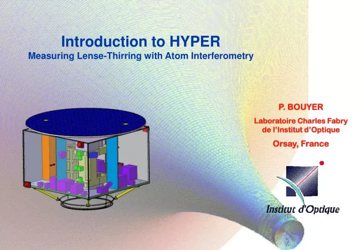 introduction to hyper measuring lense thirring with atom interferometry