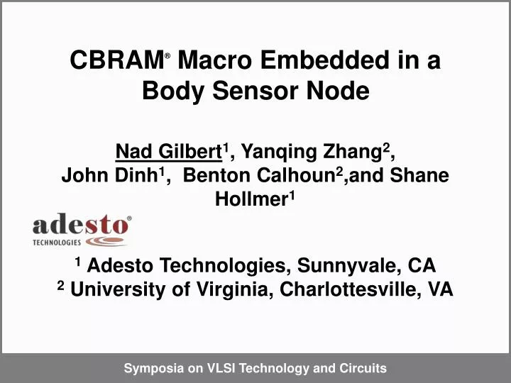 cbram macro embedded in a body sensor node
