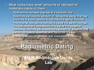 Radiometric Dating