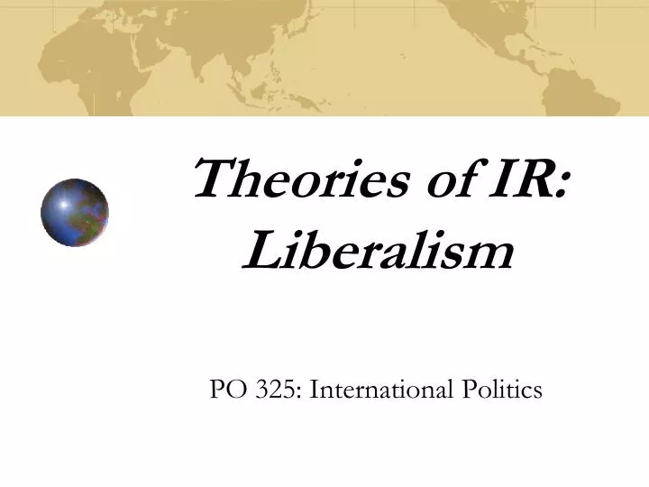 theories of ir liberalism