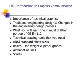 Ch.1 Introduction to Graphics Communication