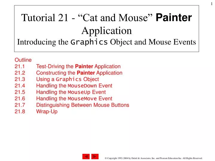 tutorial 21 cat and mouse painter application introducing the graphics object and mouse events