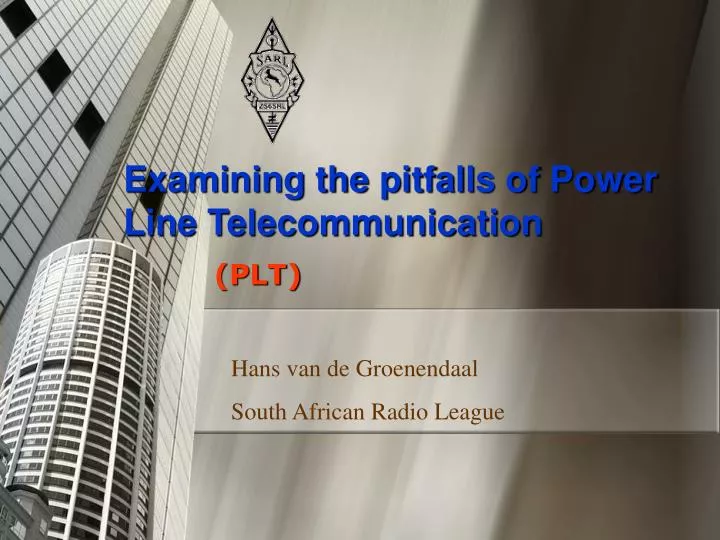 examining the pitfalls of power line telecommunication