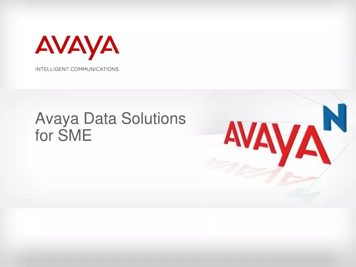 avaya data solutions for sme