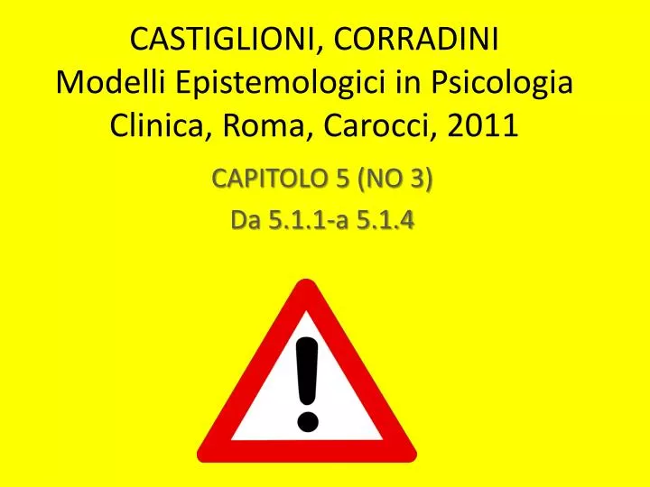 castiglioni corradini modelli epistemologici in psicologia clinica roma carocci 2011
