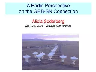 A Radio Perspective on the GRB-SN Connection