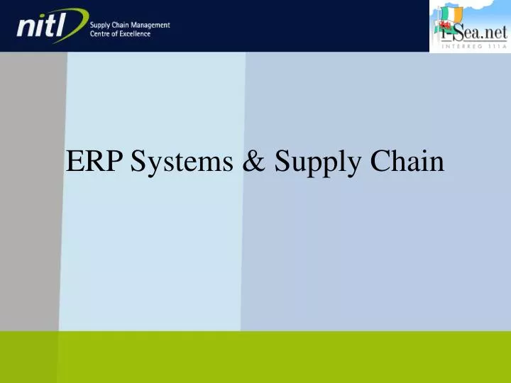 erp systems supply chain